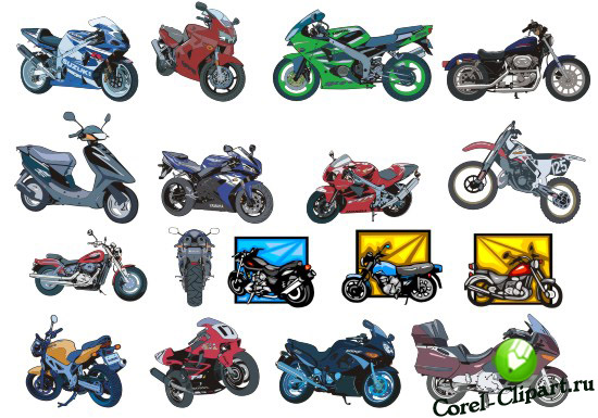 Клипарты - мотоциклы