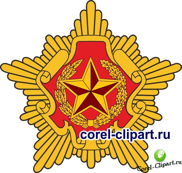 эмблема / герб Министерства обороны Республики Беларусь в векторе