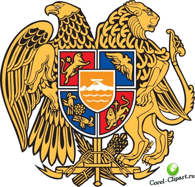 герб Армении в векторе