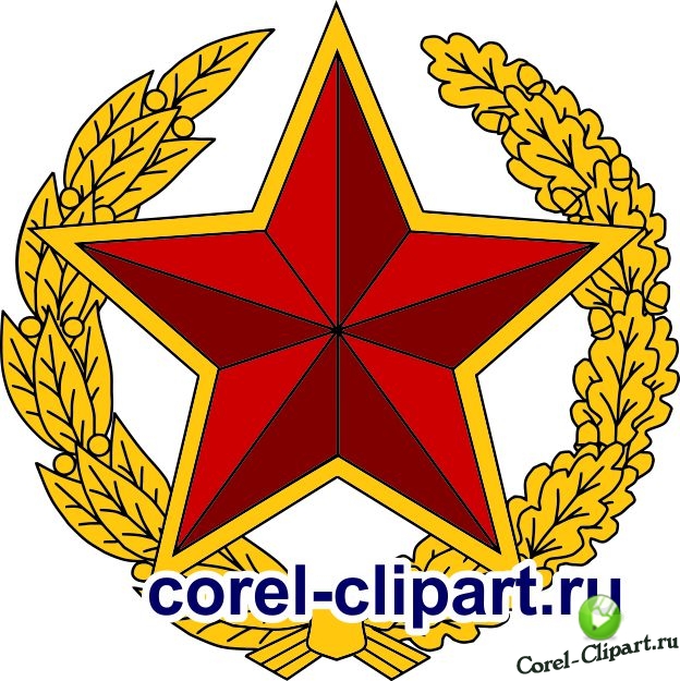 Эмблема герб Вооружённых сил Республики Беларусь в векторе
