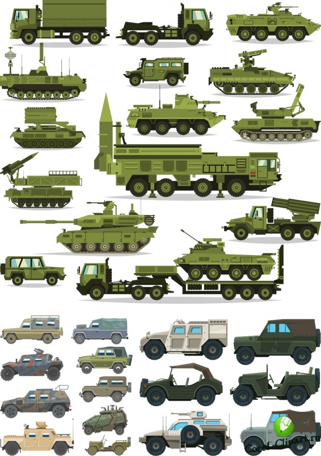 Военная техника армия России в векторе