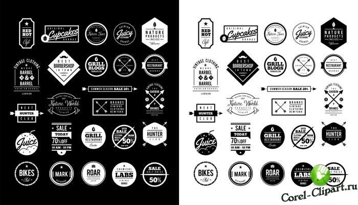 25 логотипов для компаний в векторе