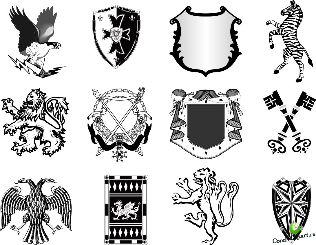 Геральдика, геральдические элементы, heraldic elements