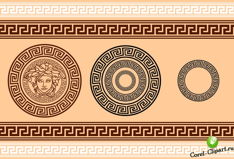 узор орнамент древнего рима а может и нет и лого версачи