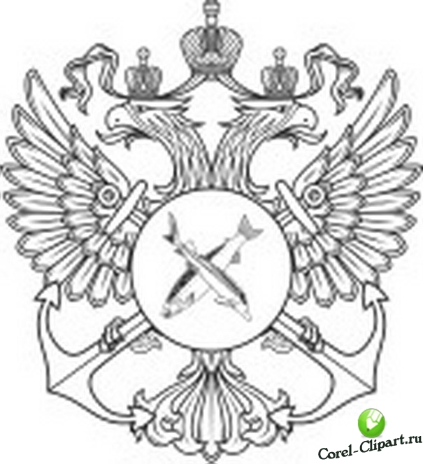 герб Росрыболовство, Федеральное агентство по рыболовству РФ в векторе