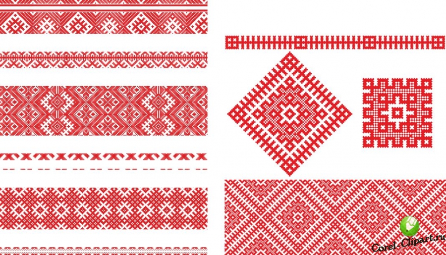 Белорусский национальный орнамент / узор в векторе