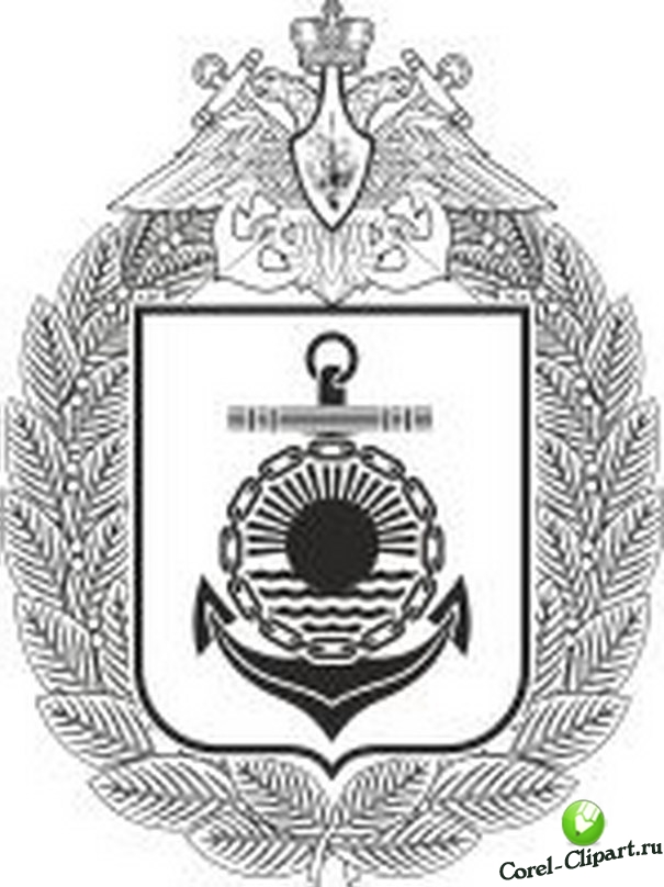герб ВМФ Тихоокеанского флота ВС РФ в векторе