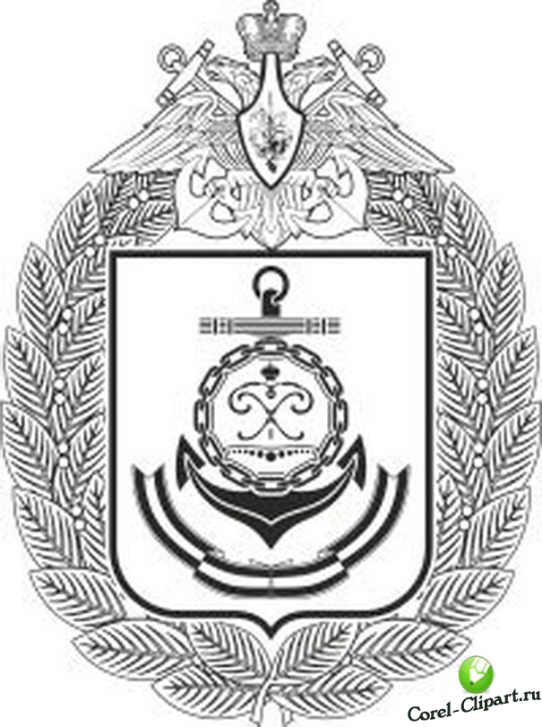 герб ВМФ Балтийского флота ВС РФ в векторе